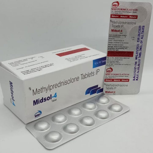 Product Name: Midsol 4 , Compositions of Midsol 4  are Methylprednisolone - MBS Formulation