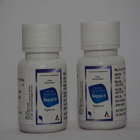 Product Name: NEUCAL H, Compositions of NEUCAL H are Herbal Bone Preparing Capsules - Alencure Biotech Pvt Ltd