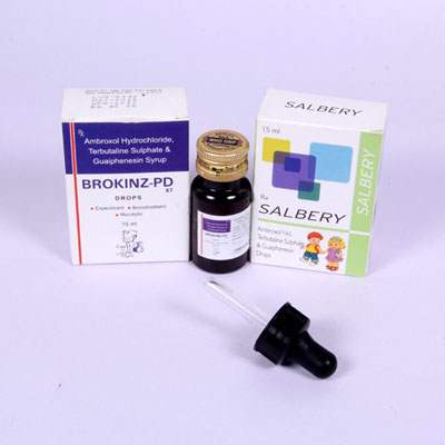 Product Name: Brokinz pd salabery, Compositions of Brokinz pd salabery are Arnbroxol hydrochloride, terbutaline Sulphate  - Bluewaterresearch