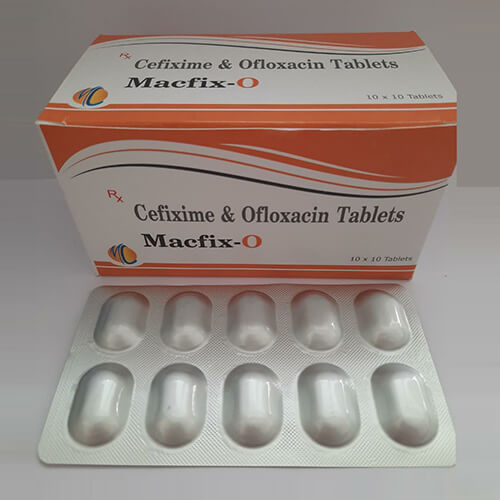 Product Name: Macfix O, Compositions of Macfix O are Cefixime & Ofloxacin Tablets - Macro Labs Pvt Ltd