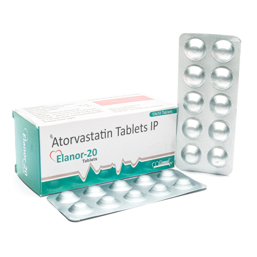 Product Name: Elanor20, Compositions of Elanor20 are Atorvastatin Tablets IP - Senen Biotech