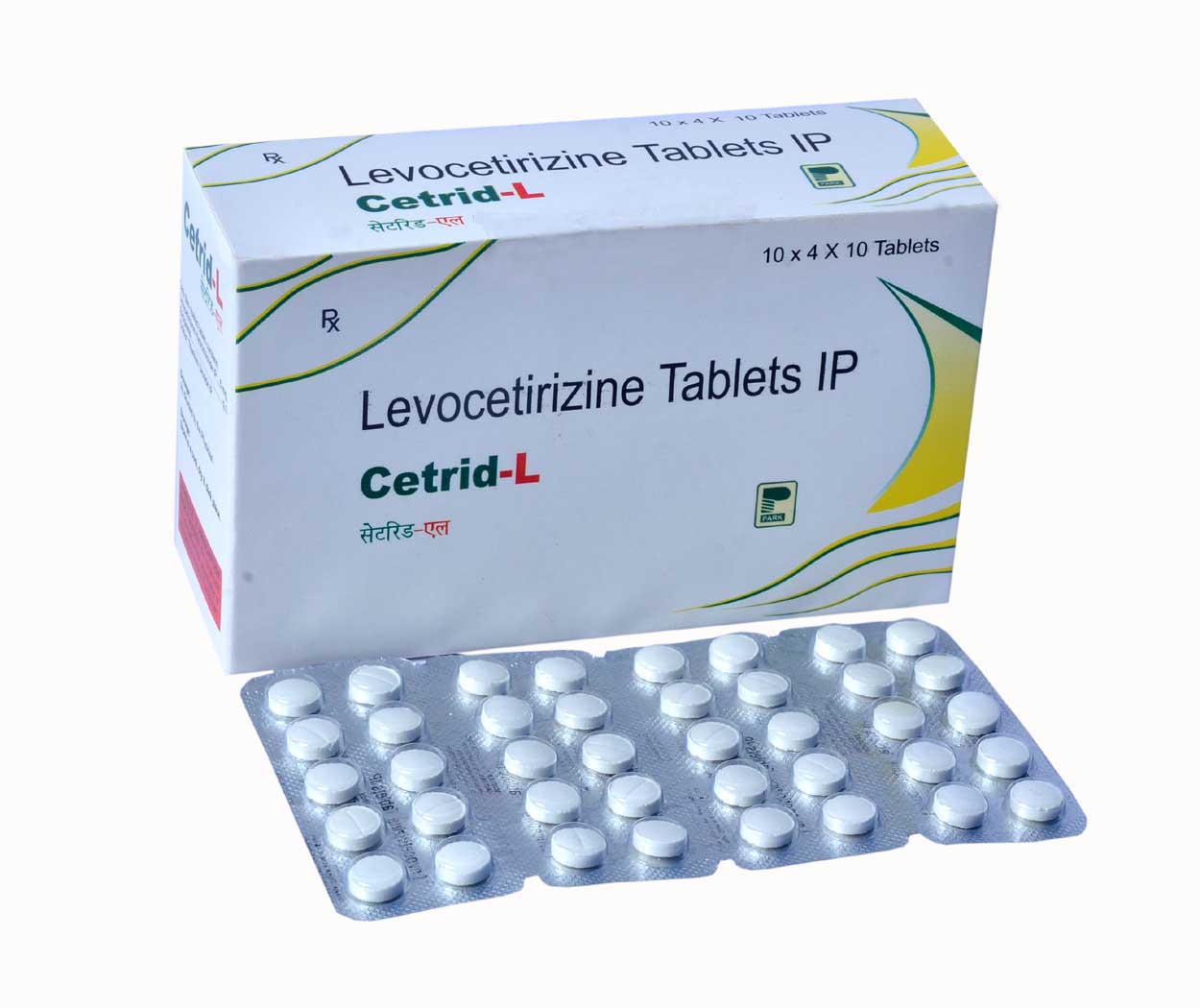 Product Name: Cetrid L, Compositions of Cetrid L are Levocetirizine Tablets IP - Park Pharmaceuticals