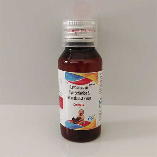 Product Name: Cadzine M, Compositions of Cadzine M are Levosalbutamol Hydrochloride & Montelukast Syrup - Caddix Healthcare