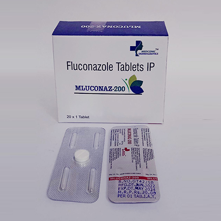 Product Name: Mluconaz 200, Compositions of Mluconaz 200 are Fluconazole Tablets IP - Ronish Bioceuticals