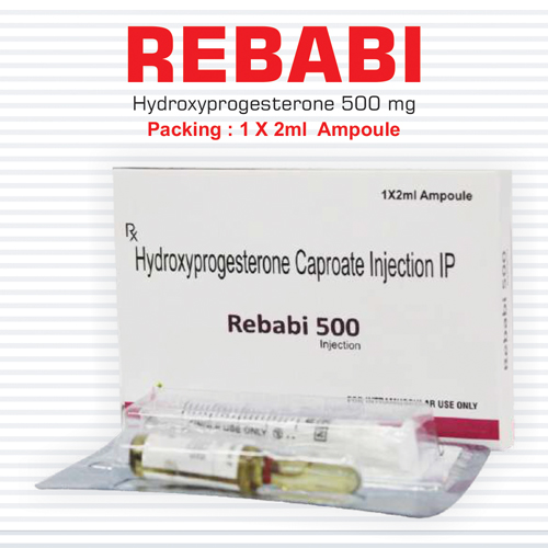 Product Name: Rebabi, Compositions of Rebabi are Hydroxyprogesterone Caprote Injection IP - Pharma Drugs and Chemicals