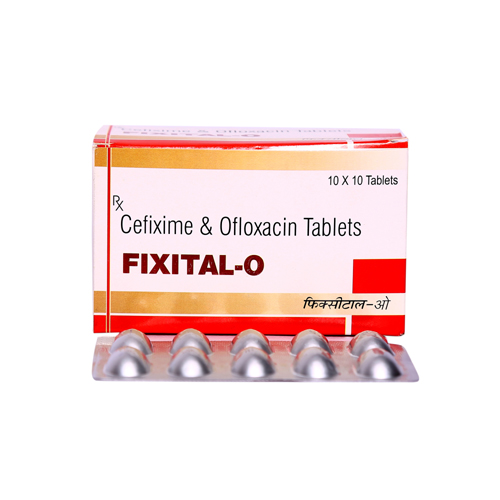 Product Name: Fixital O, Compositions of Fixital O are Cefixime &  Ofloxacin Tablets - Servocare Lifesciences