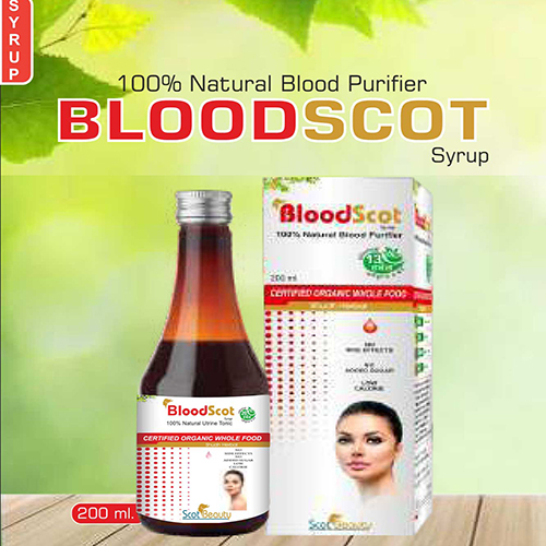 Product Name: Bloodscot, Compositions of Bloodscot are 100% Natural Blood Purifier - Pharma Drugs and Chemicals