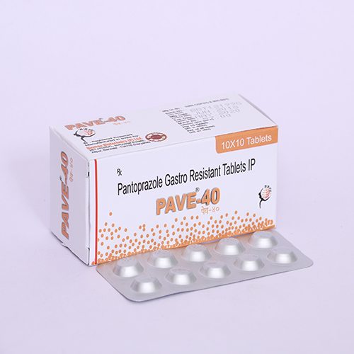 Product Name: PAVE 40, Compositions of PAVE 40 are Pantoprazole Gastro Resistant Tablets IP - Biomax Biotechnics Pvt. Ltd