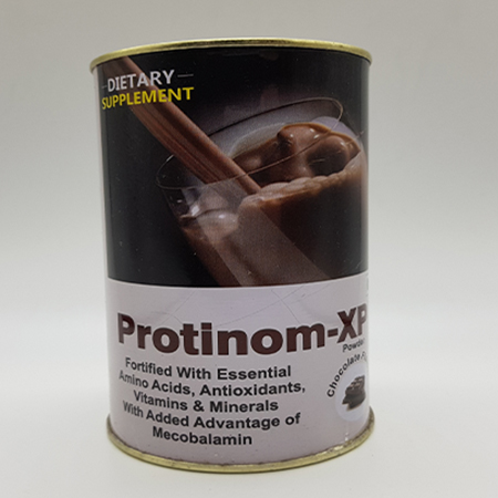 Product Name: Protinom XP, Compositions of Protinom XP are Fortified With Essential Amino Acids, Antioxidants, Vitamin and Minerals With added Advantage of Mecobalamin - Acinom Healthcare