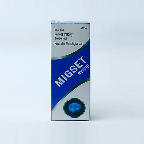 Product Name: MIGSET SYRUP, Compositions of MIGSET SYRUP are Ayurvedic Proprietary Medicine - Divyaveda Pharmacy