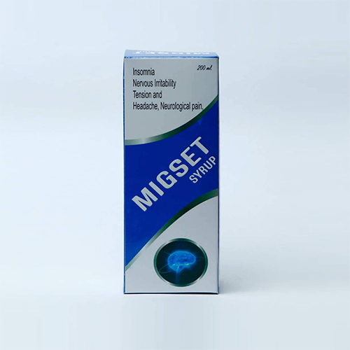 Product Name: Migset syrup, Compositions of Migset syrup are Ayurvedic Proprietary Medicine - Divyaveda Pharmacy