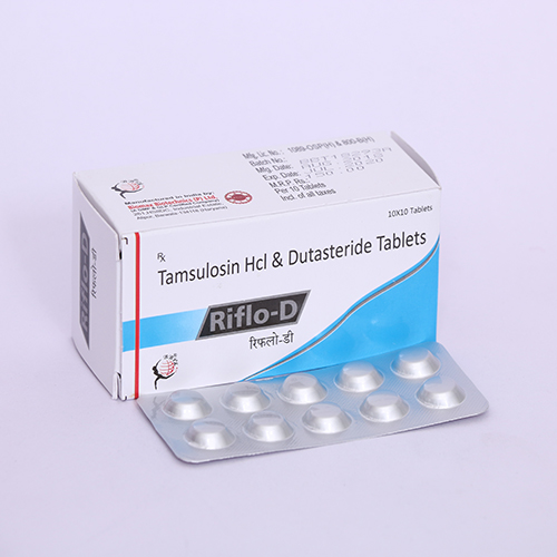 Product Name: RIFLO D, Compositions of RIFLO D are Tamsulosin HCL & Dutasteride Tablets - Biomax Biotechnics Pvt. Ltd