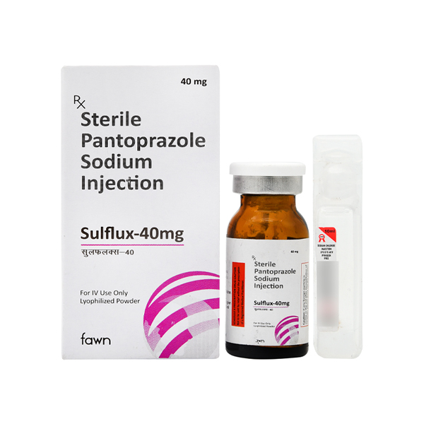 Product Name: SULFLUX, Compositions of SULFLUX are Pantoprazole 40mg Inj - Fawn Incorporation