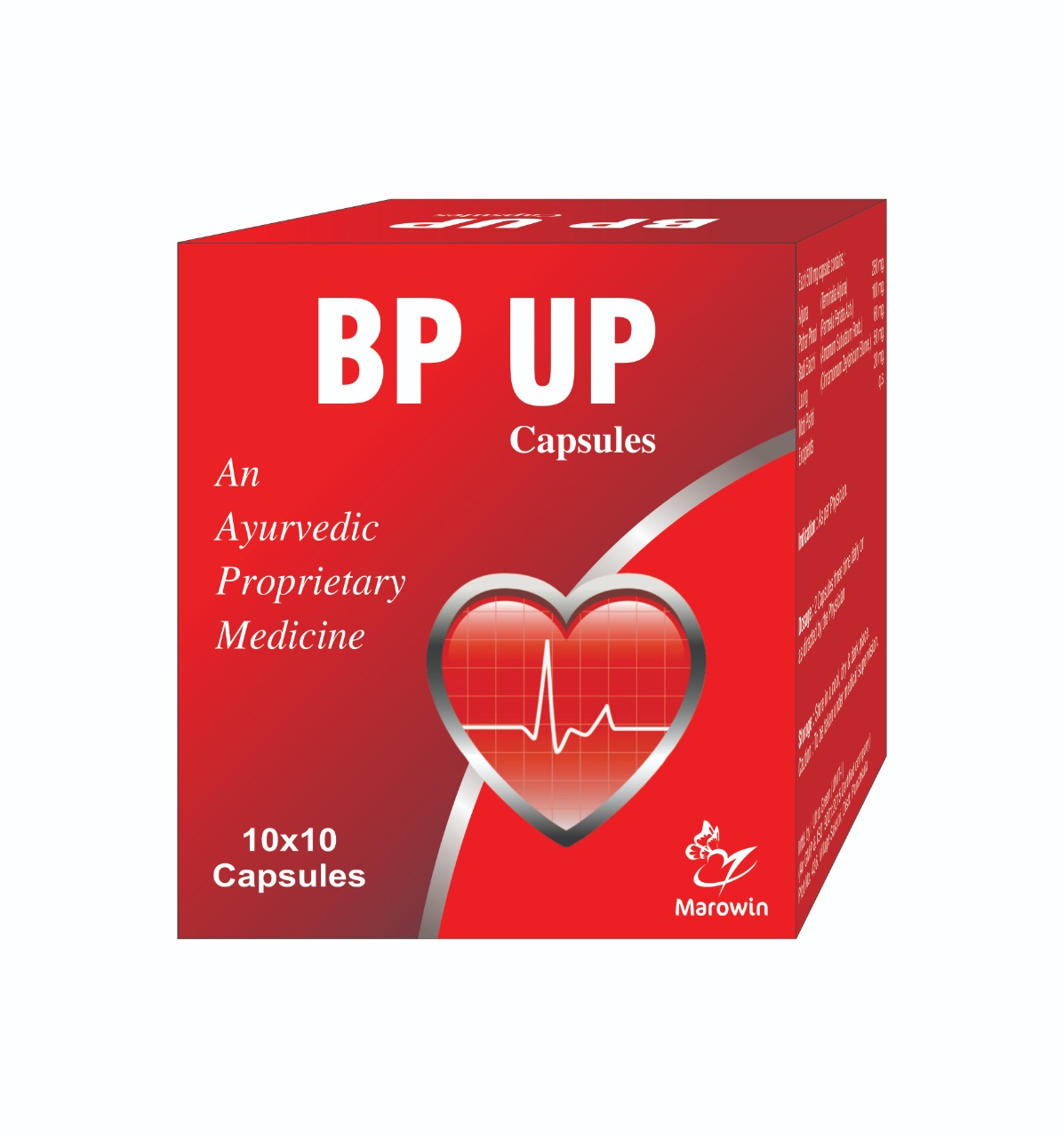 Product Name: BP UP, Compositions of BP UP are An Ayurvedic Proprietary Medicine - Marowin Healthcare