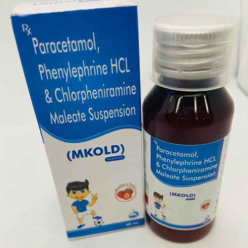 Product Name: Mkold, Compositions of Mkold are Paracetamol Phenylephrine HCL & Chlorpheniramine Maleate - MBS Formulation
