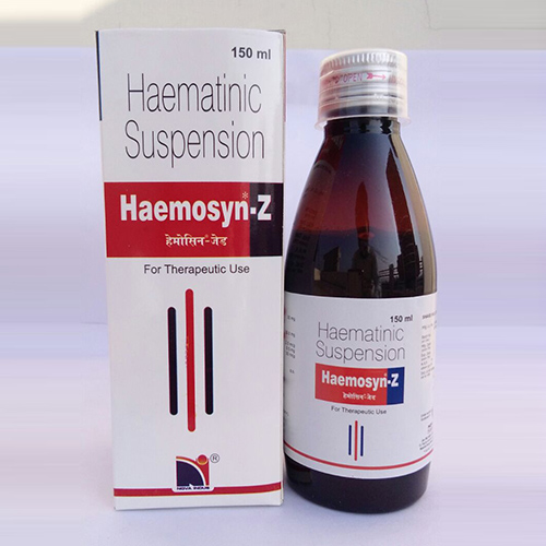 Product Name: Haemosyn Z, Compositions of Haemosyn Z are Haematinic Suspension - Nova Indus Pharmaceuticals