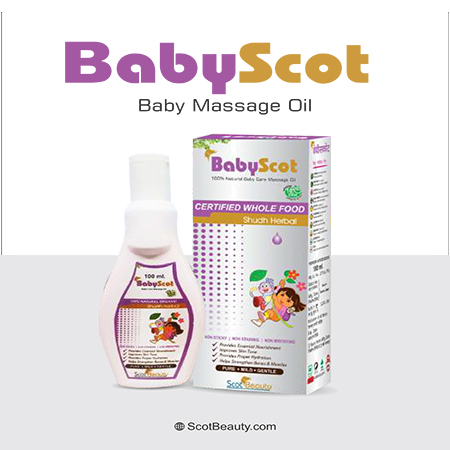 Product Name: Baby Scot , Compositions of Baby Scot  are Baby Massage Oil - Scothuman Lifesciences