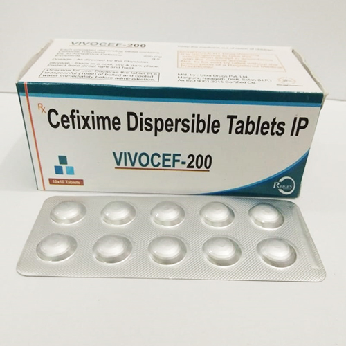 Product Name: Vivocef 200, Compositions of Vivocef 200 are Cefixime Dispersible Tablets Ip - JV Healthcare