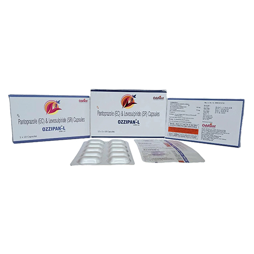 Product Name: Ozzipan L, Compositions of Ozzipan L are Pantoprazole 40 MG + Levosulpiride 75 MG - Oddiant Formulations