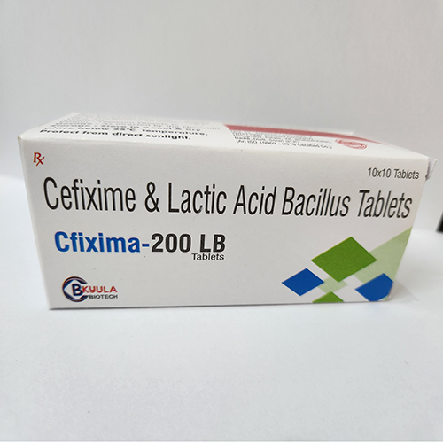 Product Name: Cefixima 200 LB, Compositions of Cefixima 200 LB are Cefixime & Lactic Acid Bacillus Tablets - Bkyula Biotech