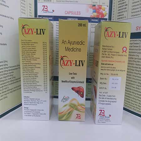 Product Name: Azy Liv, Compositions of An Ayurvedic Medicine are An Ayurvedic Medicine - Zumax Biocare