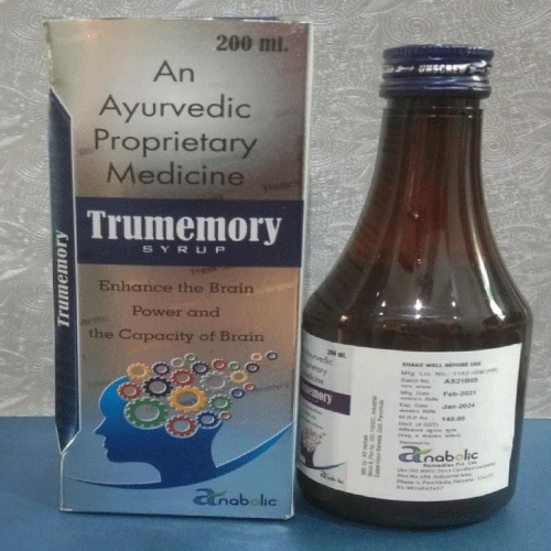 Product Name: Trumemory, Compositions of Trumemory are An Ayurvedic Proprietary Medicine - Anabolic Remedies Pvt Ltd