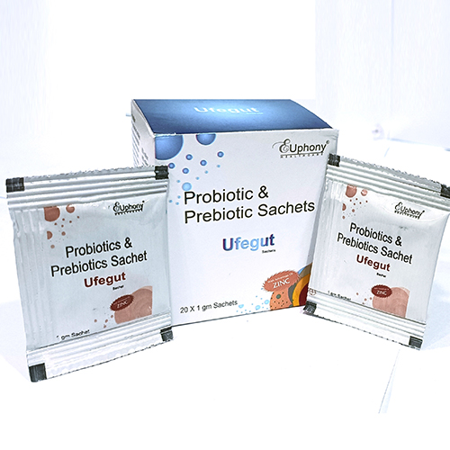 Product Name: Ufeget, Compositions of Ufeget are Probiotic & Prebiotics Sachet - Euphony Healthcare