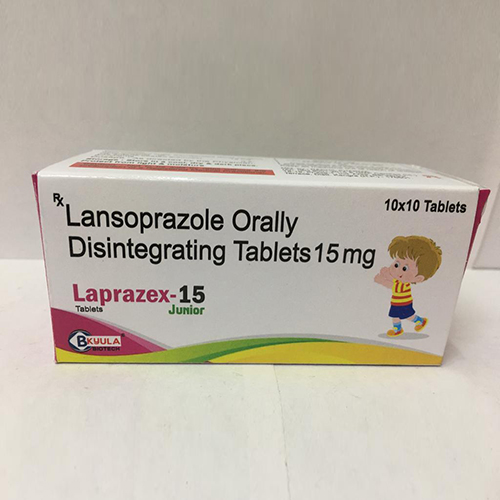 Product Name: Laprazex 15, Compositions of Laprazex 15 are Lansoprazole Orally Disintegrating Tablets 15 mg - Bkyula Biotech
