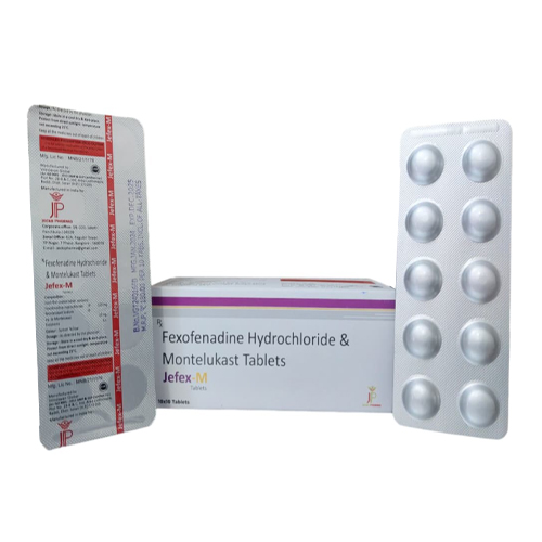Product Name: Jefex M, Compositions of Jefex M are Fexofenadine Hydrochloride & Montelukast - Jecks Pharma