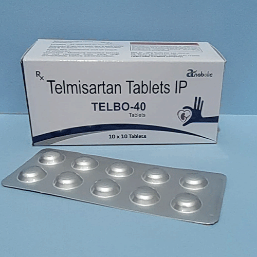 Product Name: Telbo 40, Compositions of Telbo 40 are Telmisartan 40mg - Anabolic Remedies Pvt Ltd