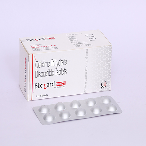 Product Name: BIXIGARD 100, Compositions of are Cefixime Trihydrate Dispersible Tablets - Biomax Biotechnics Pvt. Ltd