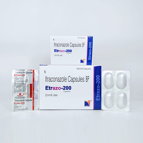 Product Name: Etrazo 200, Compositions of Etrazo 200 are Itraconazole Capsules  Bp - Nova Indus Pharmaceuticals