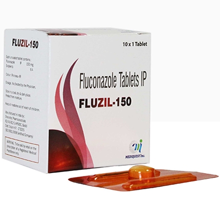 Product Name: FLUZIL 150, Compositions of FLUZIL 150 are Fluconazole Tablets IP - Mediquest Inc