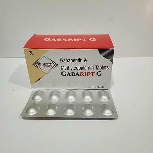 Product Name: GABARIPT G, Compositions of GABARIPT G are Gabapentin & Methylcobalamin Tablets  - Kript Pharmaceuticals