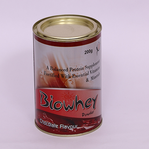 Product Name: BIOWHEY, Compositions of BIOWHEY are Balanced Protein Supplement Fortified with Essential Vitamins & Minerals - Biomax Biotechnics Pvt. Ltd