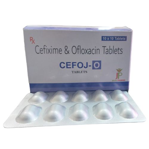 Product Name: Cefoj O, Compositions of Cefoj O are Cefixime & Ofloxacin - Jecks Pharma