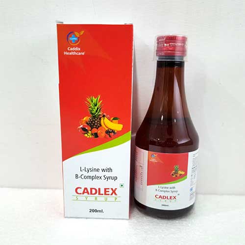 Product Name: Cadlex, Compositions of Cadlex are L-Lysine with B-Complex syrup - Caddix Healthcare