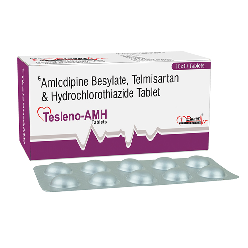 Product Name: Tesleno AMH, Compositions of Tesleno AMH are Amlodipine Besylate, Telmisartan  Hydrochlorothiazide Tablet - Senen Biotech