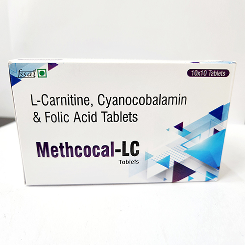 Product Name: Methcocal LC, Compositions of Methcocal LC are L-Carnitine, Cyanocobalamin & Folic Acid Tablets - Bkyula Biotech