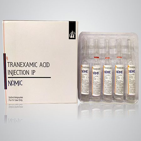 Product Name: Nomic, Compositions of Nomic are Tranexamic Acid Injection IP - Acinom Healthcare