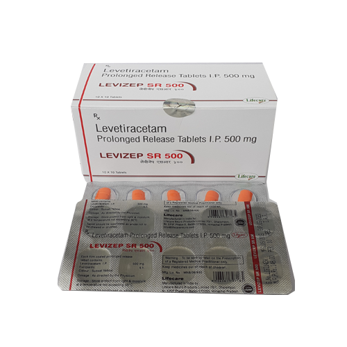 Product Name: Levizep SR 500, Compositions of Levizep SR 500 are Levetiracetam Prolonged Release Tablets IP 500mg - Lifecare Neuro Products Ltd.