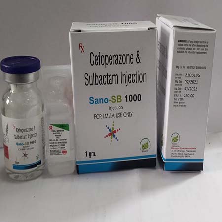 Product Name: Sona SB 1000, Compositions of Sona SB 1000 are Cefoperazone & Sulbactam Injection - Biotanic Pharmaceuticals