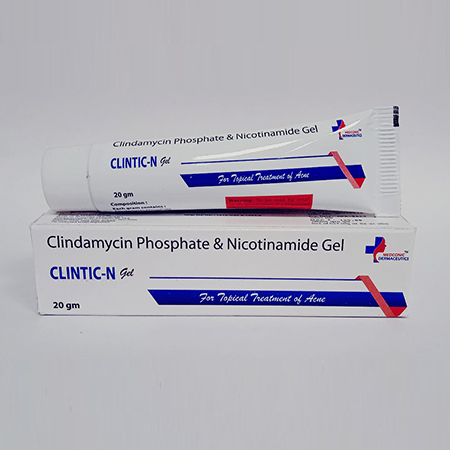 Product Name: Clintic N, Compositions of Clintic N are Clindamycin Phosphate & Nicotinamide Gel - Ronish Bioceuticals