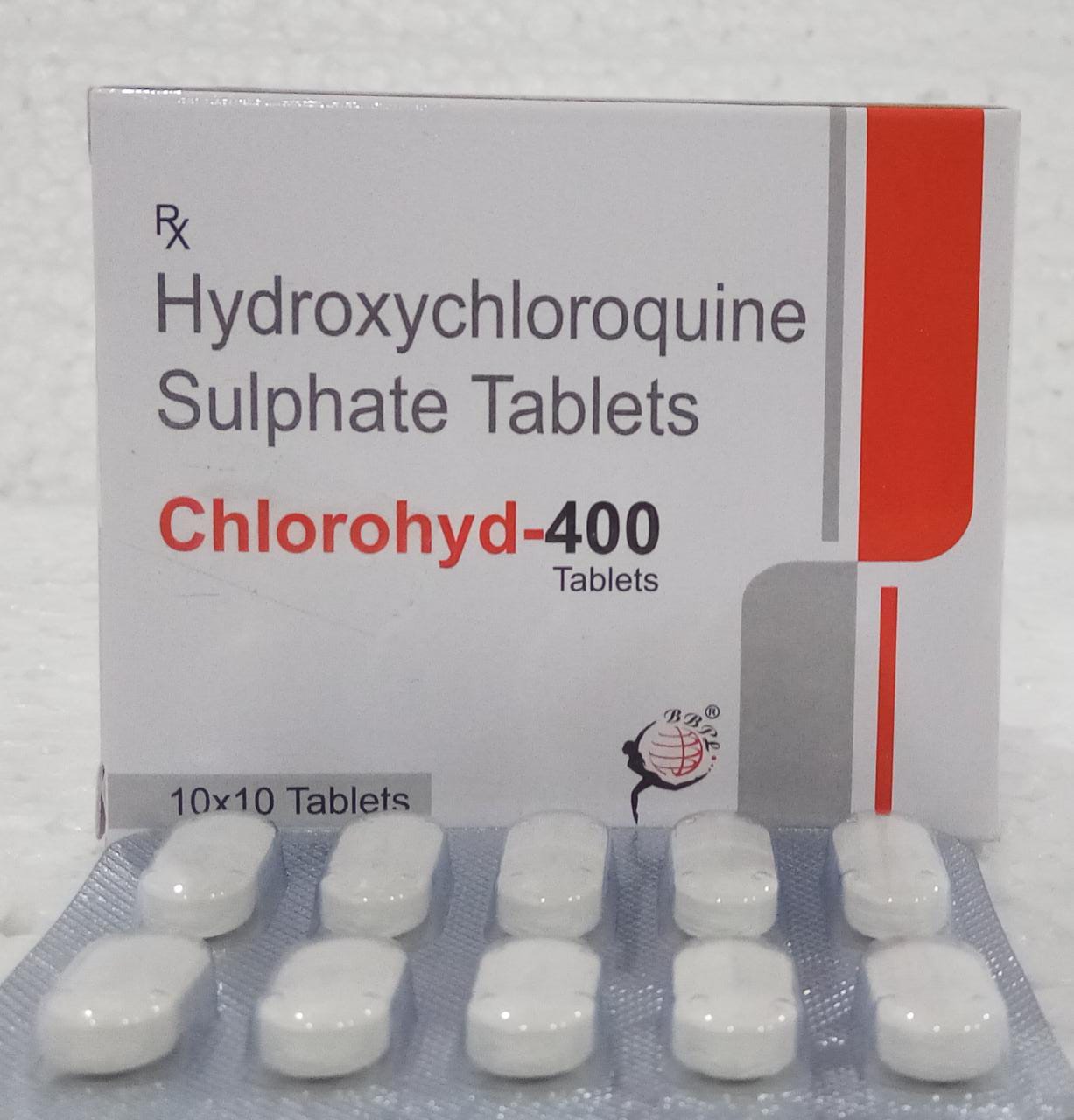 Product Name: CHLOROHYD 400, Compositions of CHLOROHYD 400 are Hydroxychloroquine Sulphate Tablets - Biomax Biotechnics Pvt. Ltd