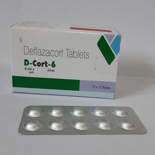 Product Name: D Cort 6, Compositions of D Cort 6 are Deflazacort Tablets - Altop HealthCare