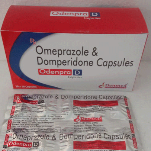 Product Name: Odenpra D, Compositions of Odenpra D are Omeprazole & Domperidone - Denmed Pharmaceutical