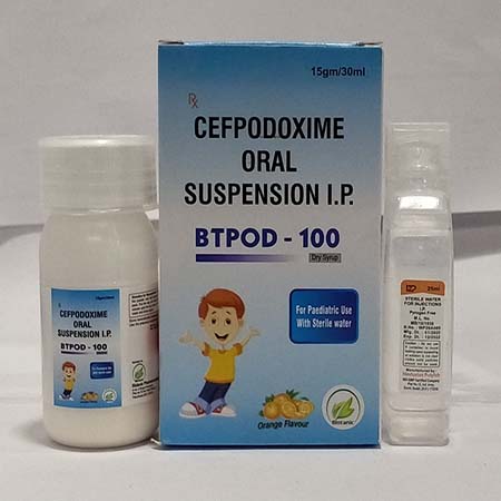 Product Name: Btpod 100, Compositions of Btpod 100 are Cefpodoxime Oral Suspension I.P. - Biotanic Pharmaceuticals