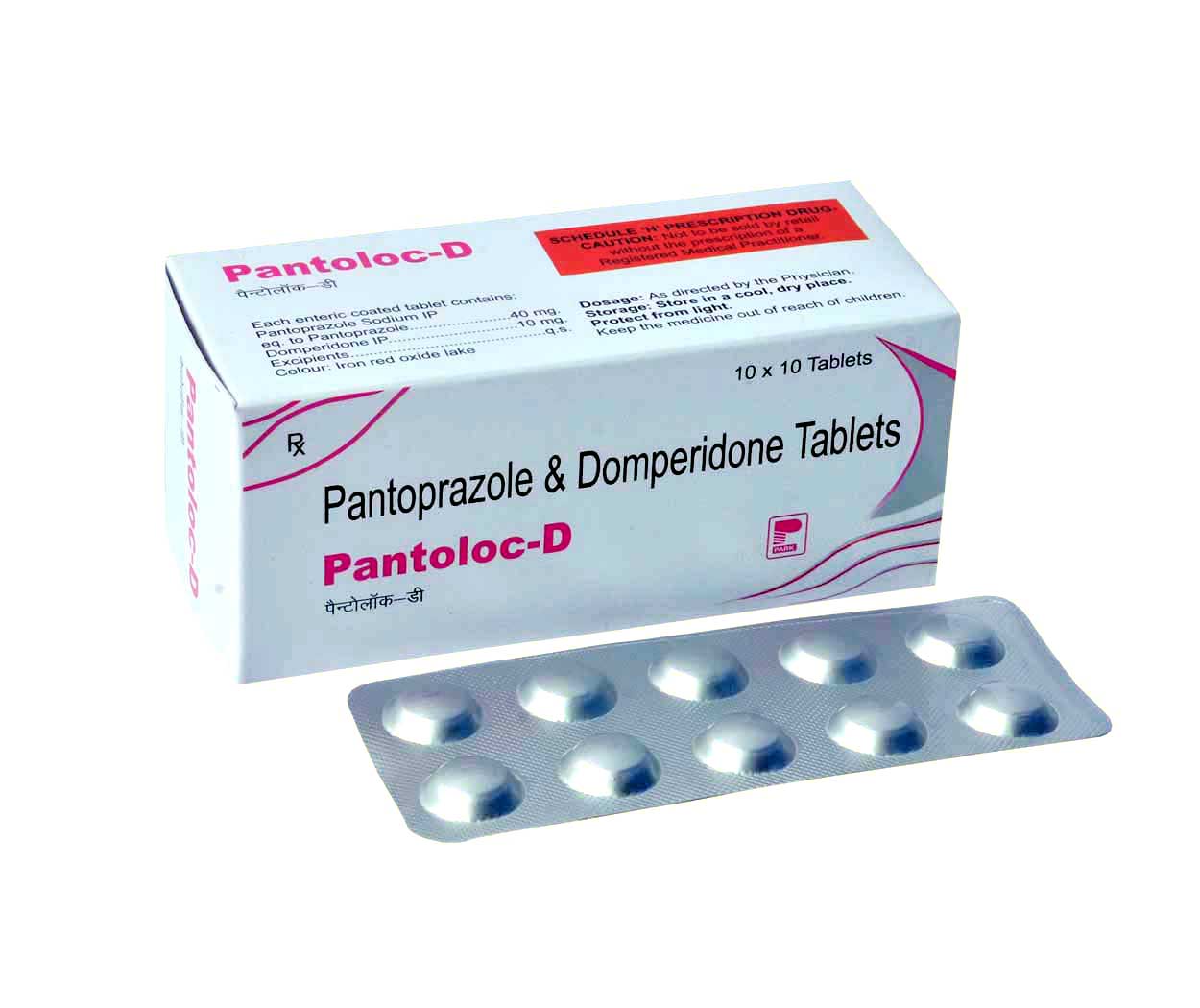 Product Name: Pantoloc D, Compositions of Pantoloc D are Pantoprazole & Domperidone Tablets - Park Pharmaceuticals