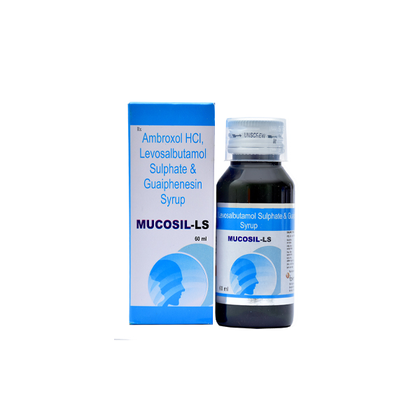 Product Name: MUCOSIL LS, Compositions of Ambroxol , Guaiphensin I.P. 50 mg, Levosalbutamol 1 mg. are Ambroxol , Guaiphensin I.P. 50 mg, Levosalbutamol 1 mg. - Fawn Incorporation