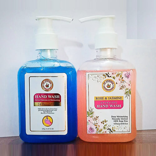 Product Name: Handwash, Compositions of Rose & Jasmine are Rose & Jasmine - DP Ayurveda